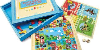 Jeujura Hry v dřevěném boxu 2 v 1