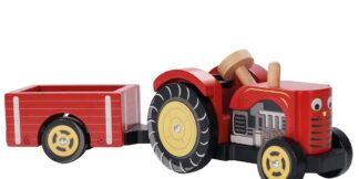 Le Toy Van Traktor červený