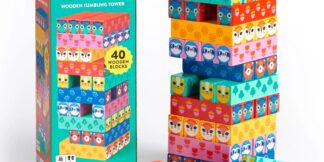 Mudpuppy Dřevěná hra Vratká věž Zvířata v přírodě