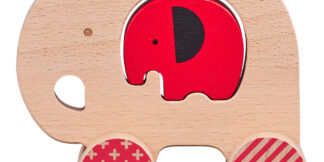 Petit Collage Slon a slůně na kolečkách