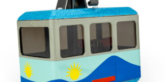 lanovka na klíček modrá