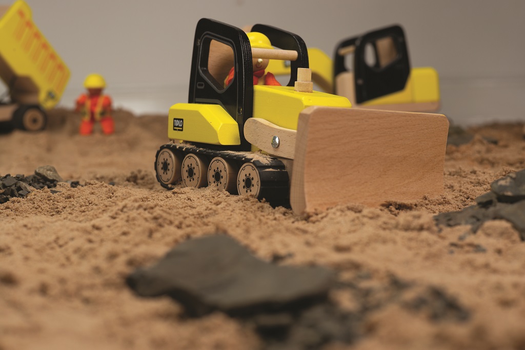 Tidlo Dřevěný buldozér - Obrázek 3