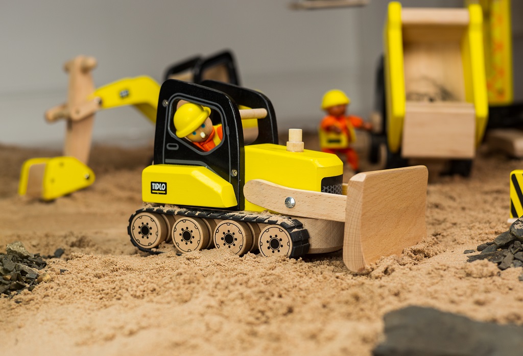 Tidlo Dřevěný buldozér - Obrázek 5