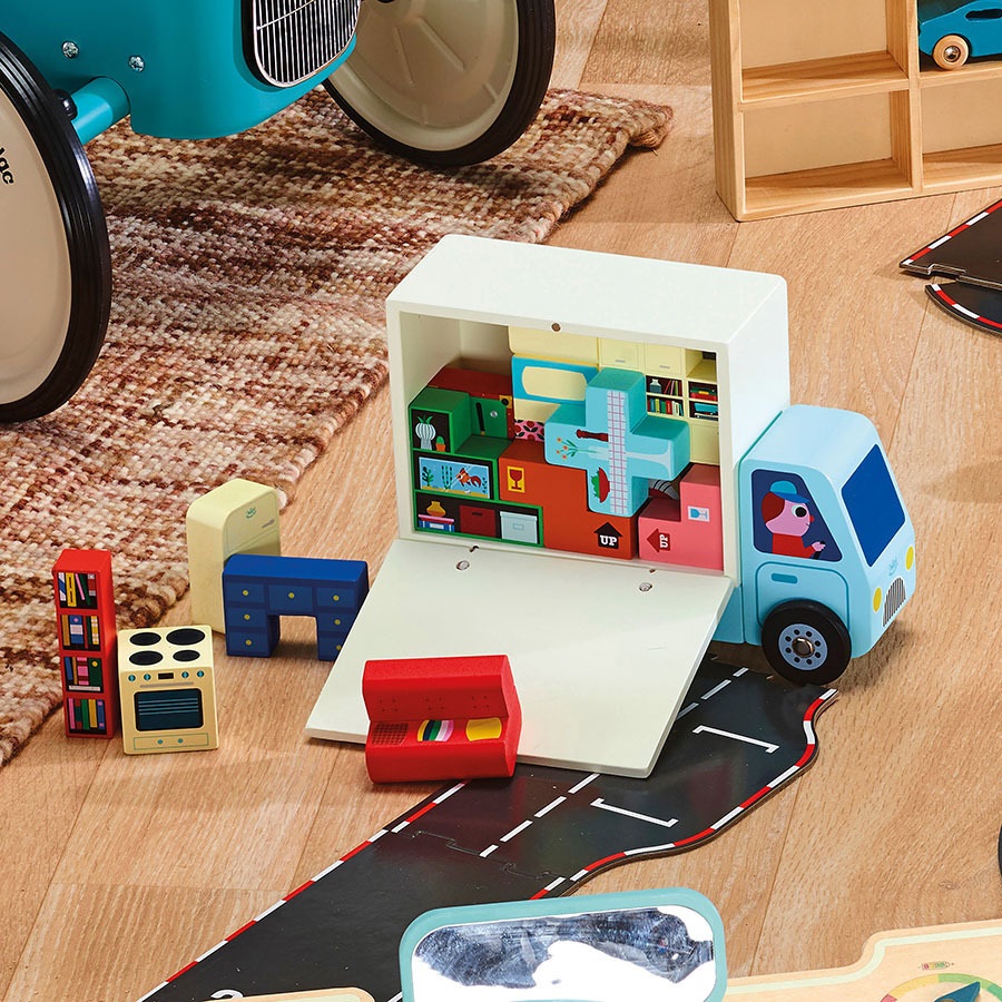 Vilac Dřevěná logická hra Nalož to správně! Stěhováci - Obrázek 5