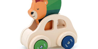 Vilac Dřevěné autíčko s klaksonem Lev