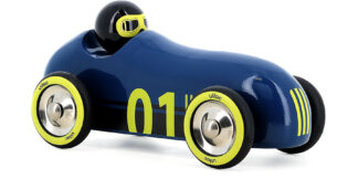 Vilac Dřevěné auto Old Sport Compet tmavě modré