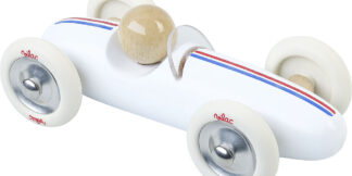 Vilac Dřevěné auto velké Grand prix vintage bílé