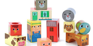Vilac Dřevěné zvukové kostky Farma