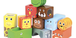 Vilac Dřevěné zvukové kostky Savana