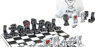 Vilac Moderní dřevěné šachy Keith Haring