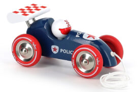 Vilac Tahací závodní auto s křídlem policejní