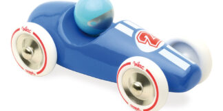 Vilac Závodní auto GM modré s bílými koly