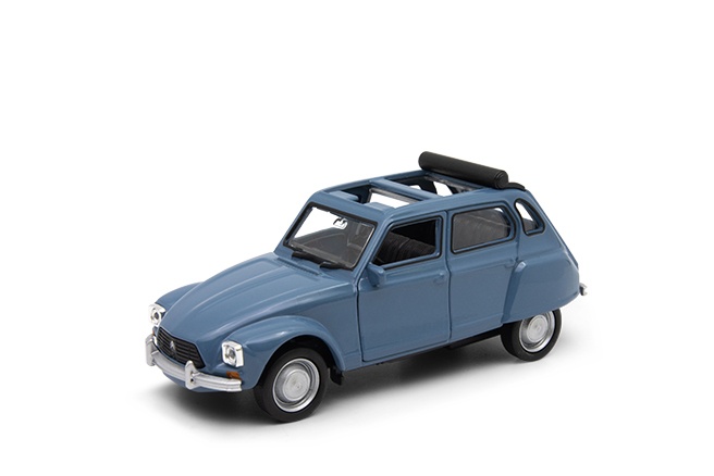 Welly Citroen Dyane Old Timer model 1:34 oranžový se srolovanou střechou