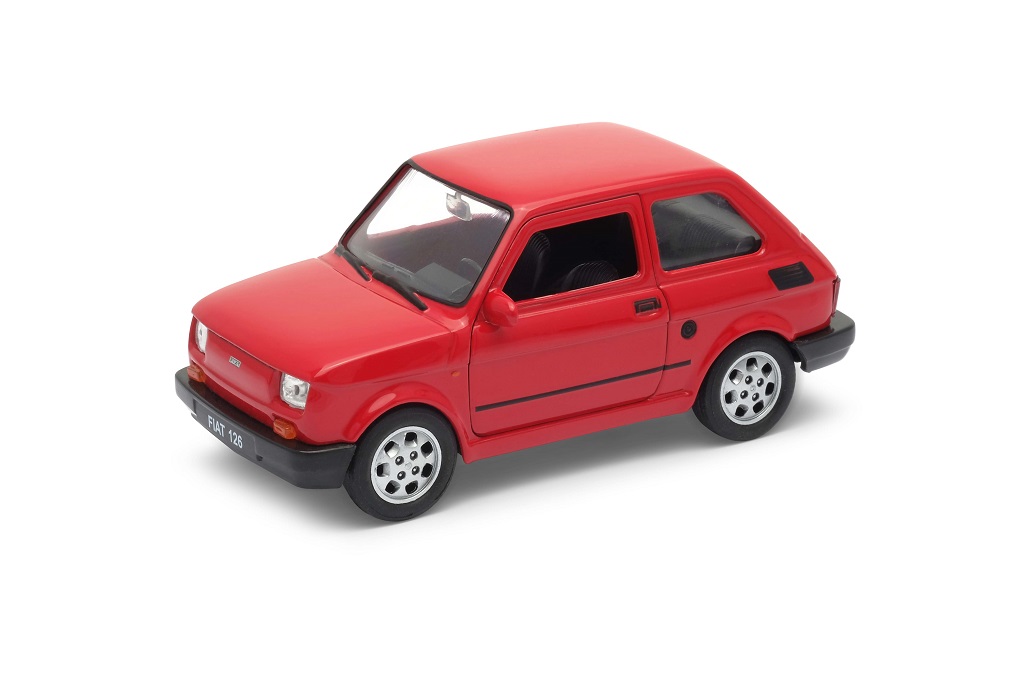 Welly Fiat 126 Maluch 1:34 bílá