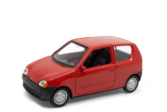 Welly Fiat Seicento 1:34 stříbrný