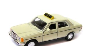 Welly Mercedes Benz E-Class (230E) W123 TAXI 1:34 krémový