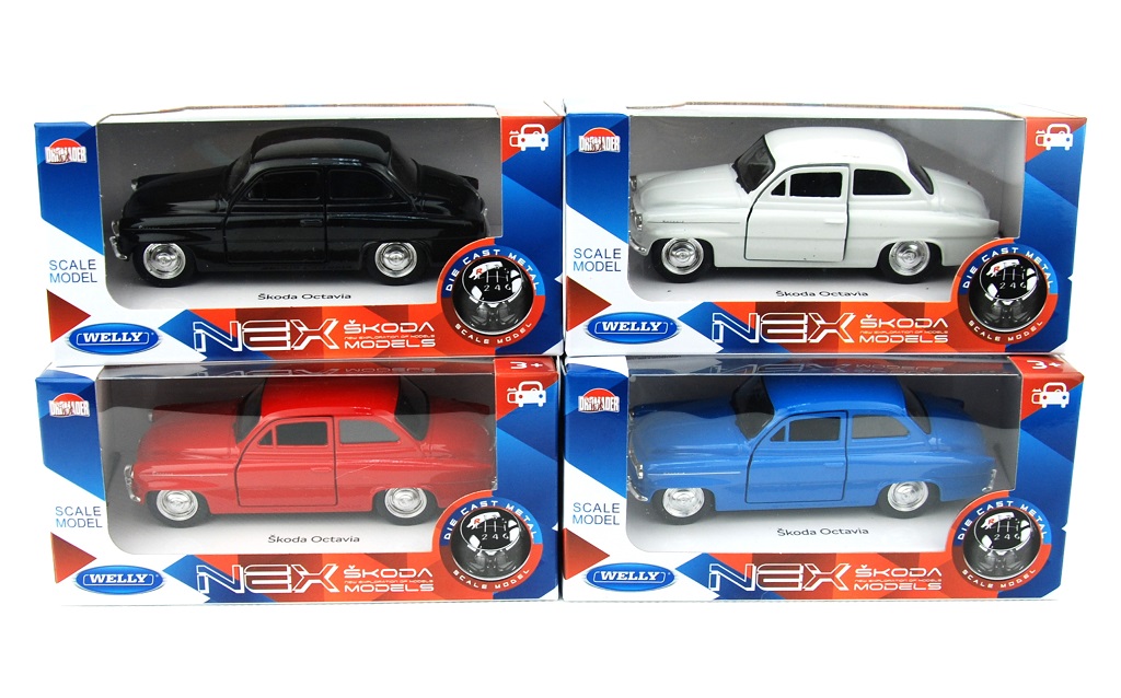 Welly Škoda Octavia 1:34 červená