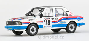 Modely autíček Škoda 120L (1984) 1:43 - Star Rally Barum Rally Zlín Historic 2021 #49 Zavřel - Vtípil, 143XABS-712TA, kovové modely závodních aut Škoda, Modely autíček pro každého - Oldmodel.cz