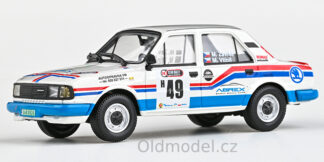 Modely autíček Škoda 120L (1984) 1:43 - Star Rally Barum Rally Zlín Historic 2021 #49 Zavřel - Vtípil, 143XABS-712TA, kovové modely závodních aut Škoda, Modely autíček pro každého - Oldmodel.cz