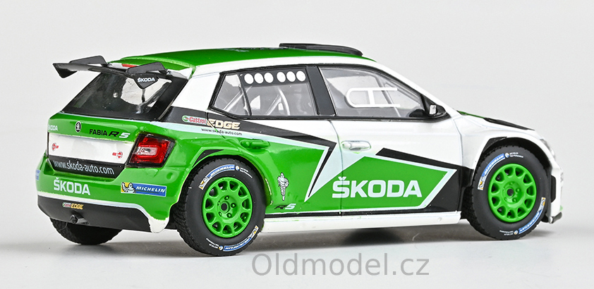 Model autíčka Škoda Fabia III R5 (2015) 1:43 - Škoda Motorsport Design 2015, 143XAB-605T1eg, kovové modely aut Škoda, Oldmodel.cz
