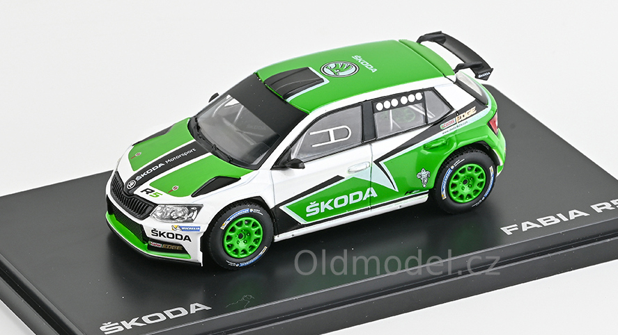 Model autíčka Škoda Fabia III R5 (2015) 1:43 - Škoda Motorsport Design 2015, 143XAB-605T1eg, kovové modely aut Škoda, Oldmodel.cz