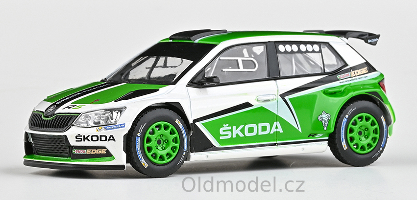 Model autíčka Škoda Fabia III R5 (2015) 1:43 - Škoda Motorsport Design 2016, 143XAB-605T2eg, kovové modely aut Škoda, Oldmodel.cz
