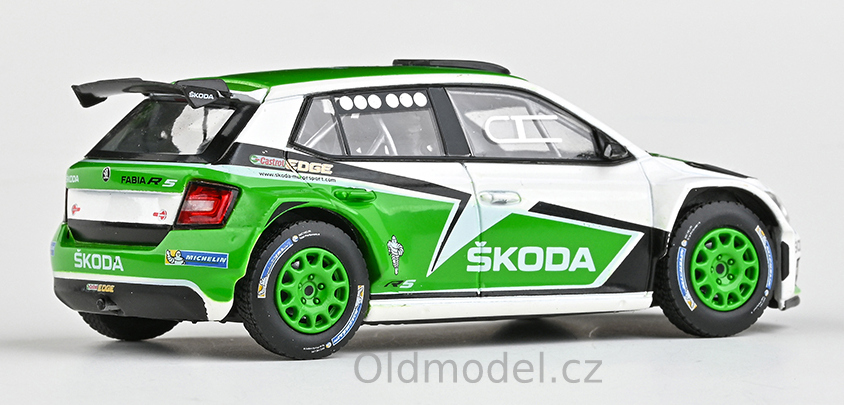 Model autíčka Škoda Fabia III R5 (2015) 1:43 - Škoda Motorsport Design 2016, 143XAB-605T2eg, kovové modely aut Škoda, Oldmodel.cz