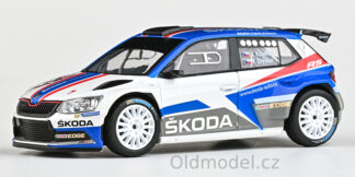 Model autíčka Škoda Fabia III R5 (2015) 1:43 - Škoda Motorsport Design CS 2018, 143XAB-605T5e, kovové modely aut Škoda, Oldmodel.cz