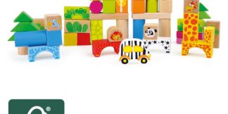 small foot Dřevěné zoo stavební kostky 50 ks