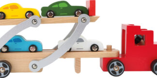 small foot Dřevěný kamión s auty - poškozený obal