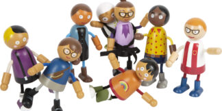 small foot Ohebné panenky rodina s dítětem