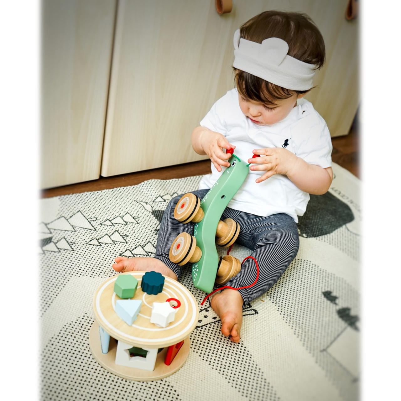 small foot Tahací motorický šnek s tvary - Obrázek 2