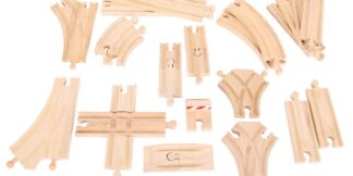 Bigjigs Rail Dřevěné koleje sada 25 dílů Poškozený obal