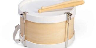 Bigjigs Toys Dřevěný bubínek přírodní