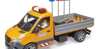 Bruder Vůz údržby silnic MB Sprinter s figurkou a příslušenstvím - poškozený obal