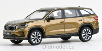 Modely autíček Škoda Kodiaq II (2023) 1:43 - Zlatá Bronx Metalíza, 143AB-045GAC, kovové modely aut Škoda, Oldmodel.cz