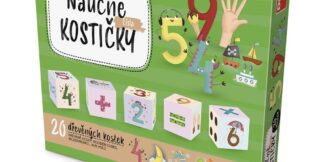 Dino Dřevěné kostky Čísla 20 ks