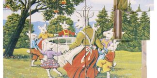 Goki Dřevěné kostky Pohádky 20 ks