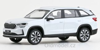 Modely autíček Škoda Kodiaq II (2023) 1:43 - SBílá Moon Metalíza, 143AB-045EJ, kovové modely aut Škoda, Oldmodel.cz